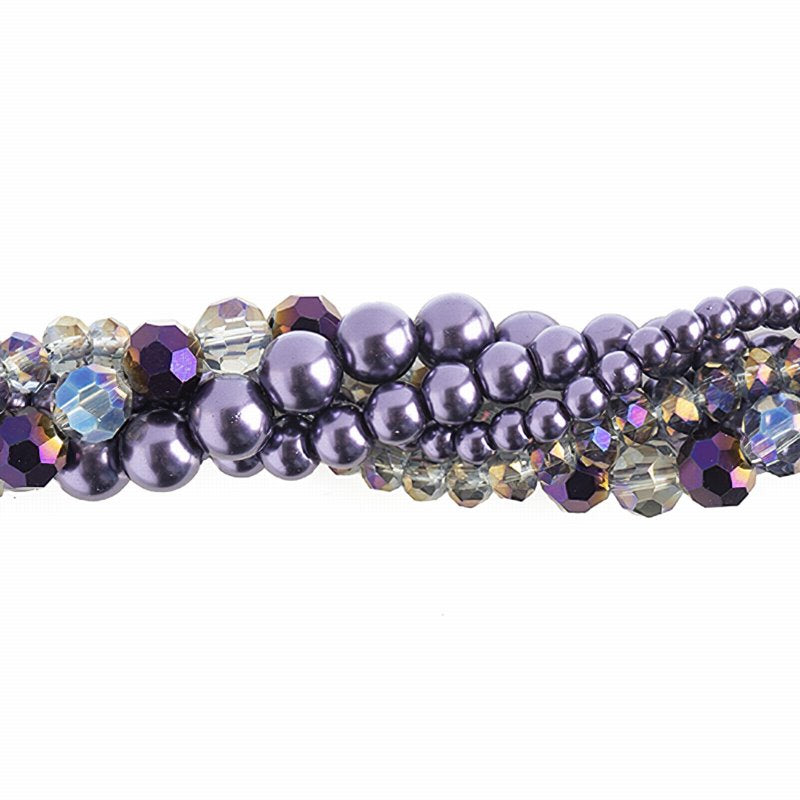 Bead Mix -  Crystal Lane Twisted Bead Strands - Scabiosa (Pack)