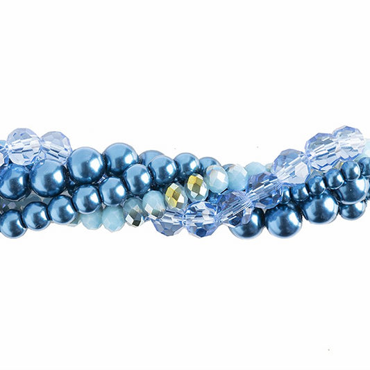 Bead Mix -  Crystal Lane Twisted Bead Strands - Glory of the Snow (Pack)