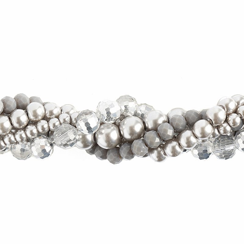 Bead Mix -  Crystal Lane Twisted Bead Strands - Dusty Miller (Pack)
