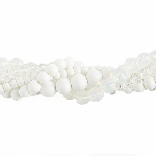 Bead Mix -  Crystal Lane Twisted Bead Strands - Queen Anne's Lace (Pack)