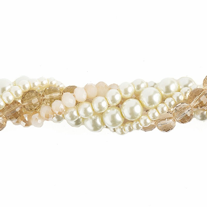 Bead Mix -  Crystal Lane Twisted Bead Strands - Pussy Willow (Pack)
