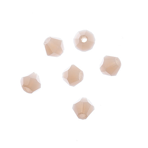 Crystal Lane(tm) - 4mm Bicone - Opaque Light Cream (strand)