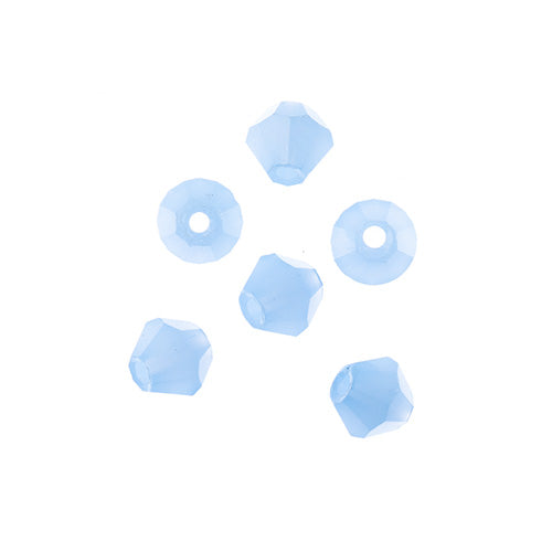 Crystal Lane(tm) - 4mm Bicone - Opalino Light Periwinkle (strand)