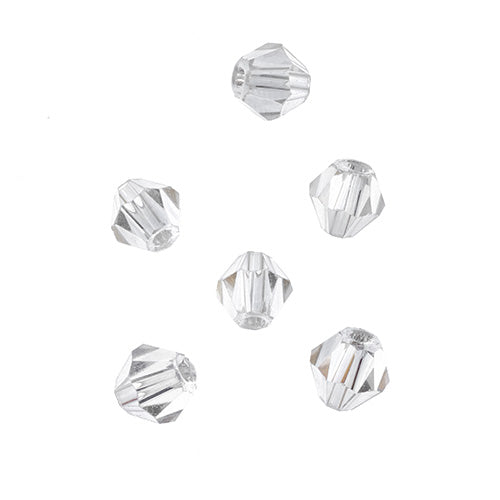 Crystal Lane(tm) - 6mm Bicone - Transparent Crystal AB (strand)