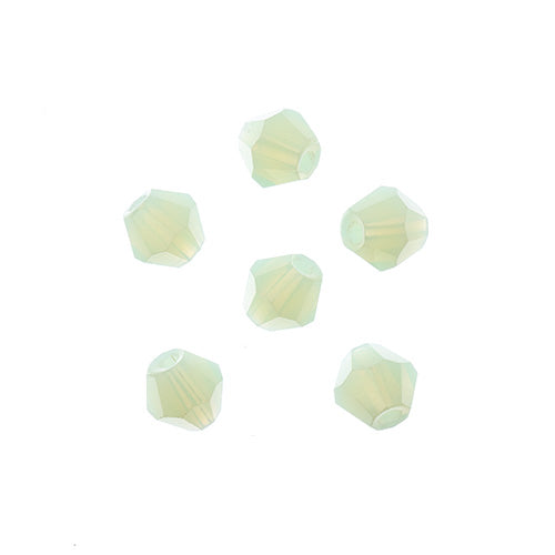 Crystal Lane(tm) - 6mm Bicone - Opaque Light Green (strand)