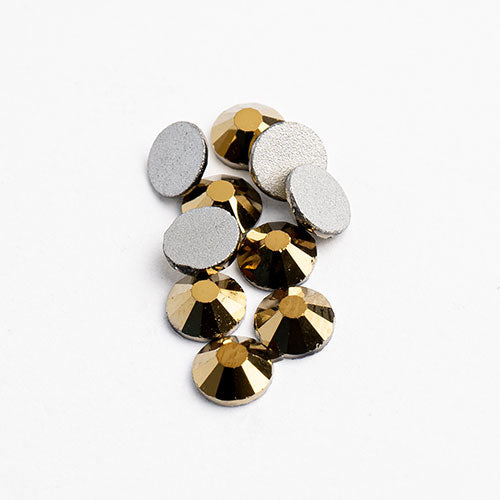 Crystal Lane DIY - ss12 (3mm) - Flatback Rhinestones - Metallic Gold (432pcs)