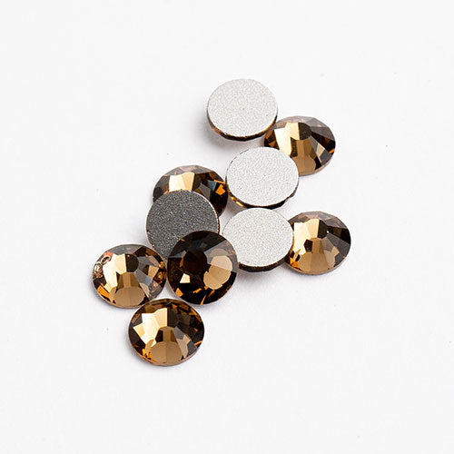 Crystal Lane DIY - ss30 (6.5mm) - Flatback Rhinestones - Smoked Topaz (72pcs)