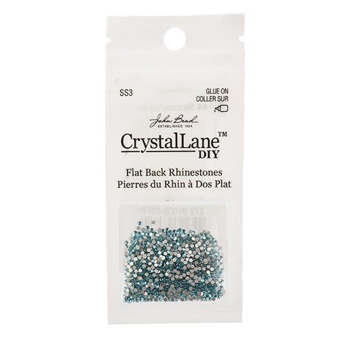 Crystal Lane DIY - ss3 (1.4mm) - Flatback Rhinestones - Aquamarine (1440pcs)