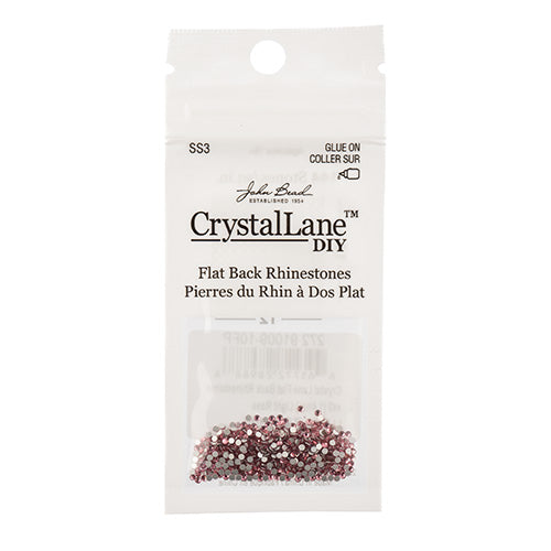 Crystal Lane DIY - ss3 (1.4mm) - Flatback Rhinestones - Light Rose (720pcs)