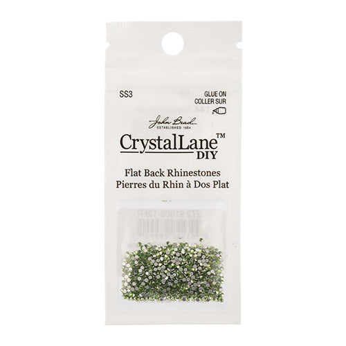 Crystal Lane DIY - ss3 (1.4mm) - Flatback Rhinestones - Peridot (1440pcs)