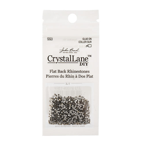 Crystal Lane DIY - ss3 (1.4mm) - Flatback Rhinestones - Black Diamond (1440pcs)