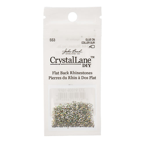 Crystal Lane DIY - ss3 (1.4mm) - Flatback Rhinestones - Crystal AB (1440pcs)