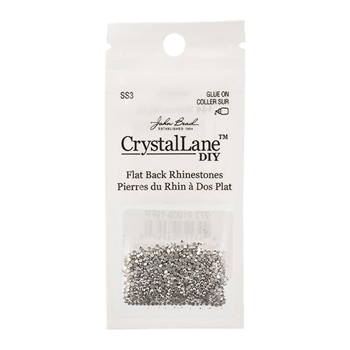 Crystal Lane DIY - ss3 (1.4mm) - Flatback Rhinestones - Metallic Silver (1440pcs