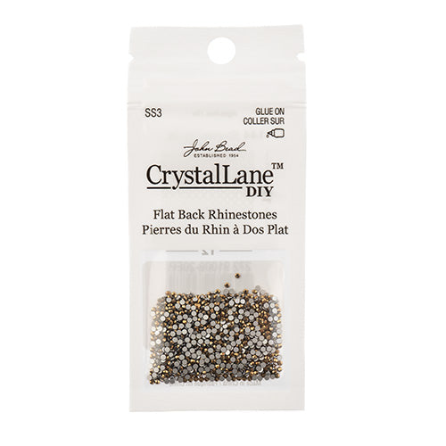 Crystal Lane DIY - ss3 (1.4mm) - Flatback Rhinestones - Metallic Gold (1440pcs)