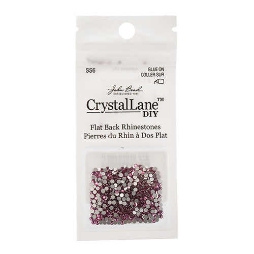 Crystal Lane DIY - ss6 (2mm) - Flatback Rhinestones - Fuchsia (720pcs)