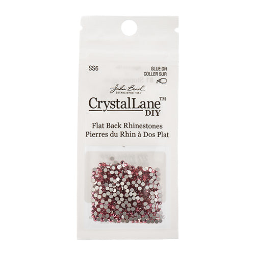 Crystal Lane DIY - ss6 (2mm) - Flatback Rhinestones - Light Rose (720pcs)