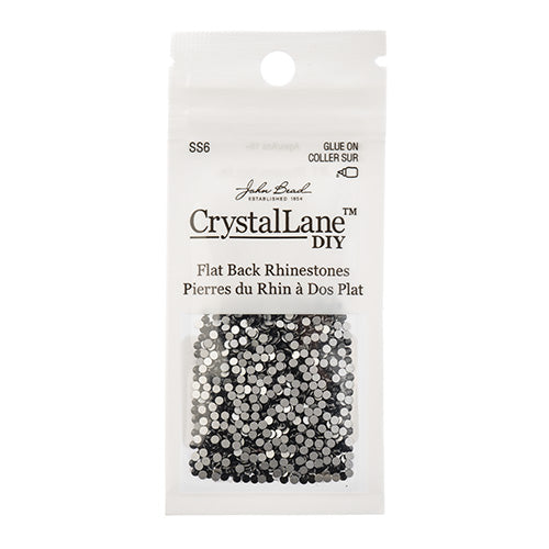 Crystal Lane DIY - ss6 (2mm) - Flatback Rhinestones - Jet (1440pcs)