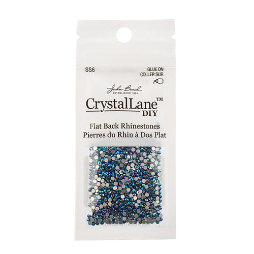Crystal Lane DIY - ss6 (2mm) - Flatback Rhinestones - Jet AB (1440pcs)