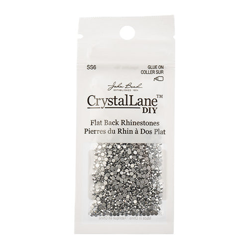 Crystal Lane DIY - ss6 (2mm) - Flatback Rhinestones - Metallic Silver (1440pcs)