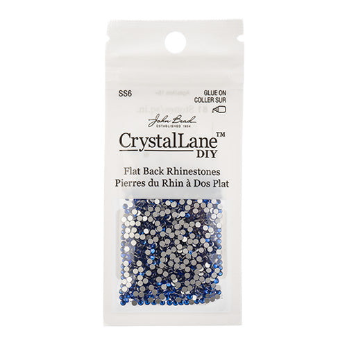 Crystal Lane DIY - ss6 (2mm) - Flatback Rhinestones - Sapphire (1440pcs)