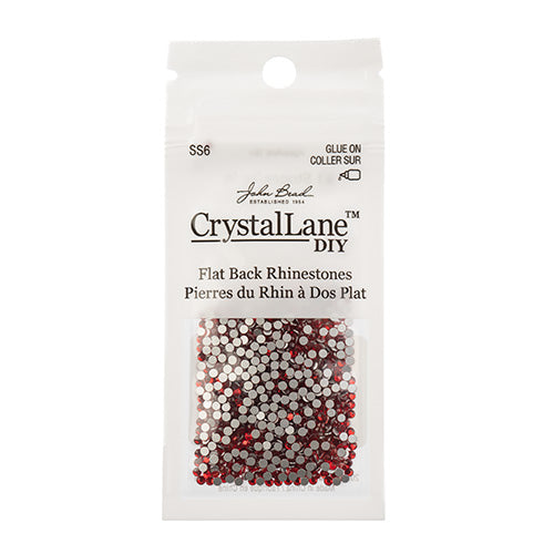 Crystal Lane DIY - ss6 (2mm) - Flatback Rhinestones - Siam (1440pcs)