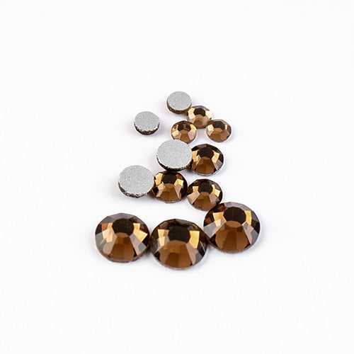 Crystal Lane DIY - ss3/ ss6/ ss12 - Flatback Rhinestones - Smoked Topaz (Combo P