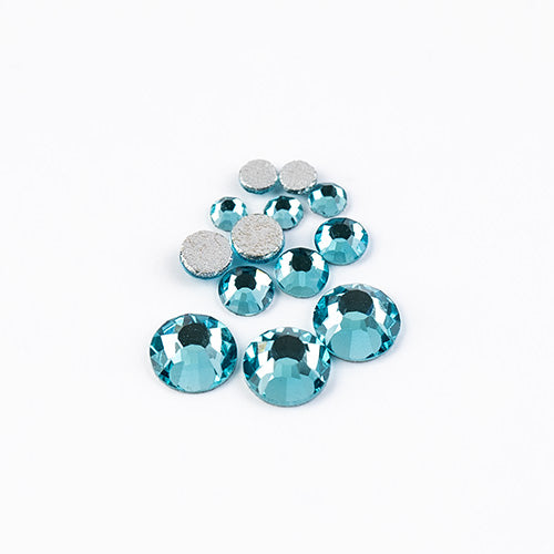 Crystal Lane DIY - ss3/ ss6/ ss12 - Flatback Rhinestones - Aquamarine (Combo Pac