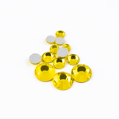 Crystal Lane DIY - ss3/ ss6/ ss12 - Flatback Rhinestones - Citrine (Combo Pack 5
