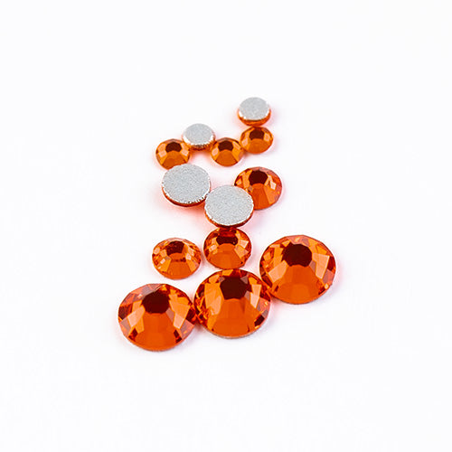 Crystal Lane DIY - ss3/ ss6/ ss12 - Flatback Rhinestones - Orange (Combo Pack 57