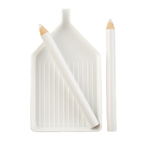 Crystal Lane DIY - Rhinestone Tray with 2 pick up sticks - White (Set)