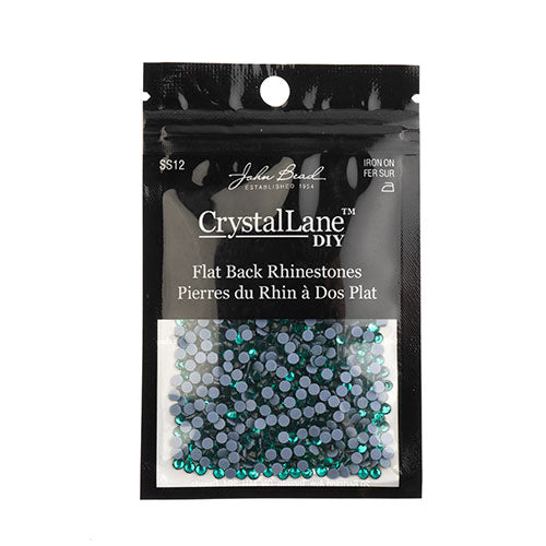 Crystal Lane Hotfix Rhinestones - ss12 (3mm) - Blue Zircon (1440pcs)