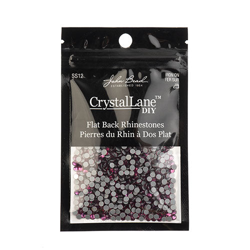 Crystal Lane Hotfix Rhinestones - ss12 (3mm) - Fuchsia (1440pcs)