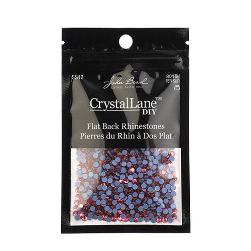 Crystal Lane Hotfix Rhinestones - ss12 (3mm) - Light Rose (1440pcs)