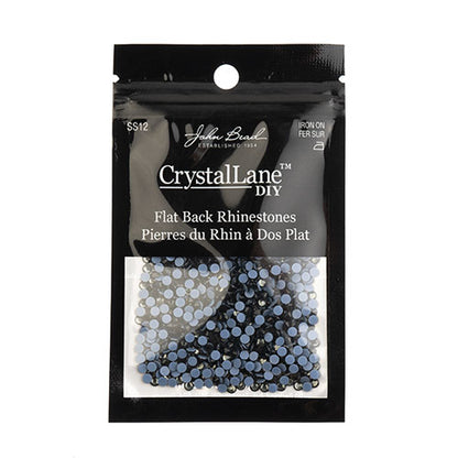 Crystal Lane Hotfix Rhinestones - ss12 (3mm) - Black Diamond (1440pcs)