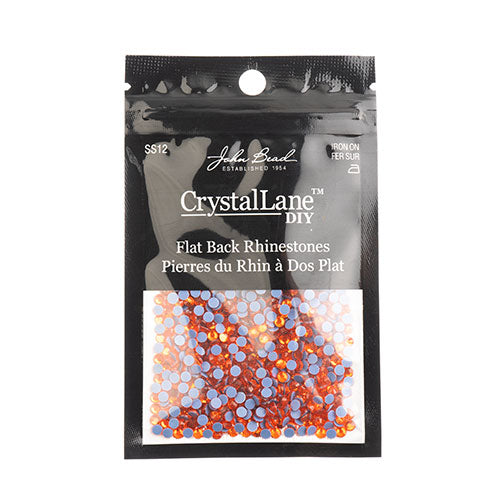 Crystal Lane Hotfix Rhinestones - ss12 (3mm) - Orange (1440pcs)