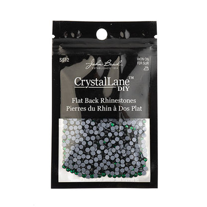 Crystal Lane Hotfix Rhinestones - ss12 (3mm) - Emerald (1440pcs)