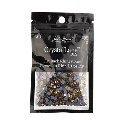 Crystal Lane Hotfix Rhinestones - ss16 (4mm) - Light Colorado Topaz (1440pcs)