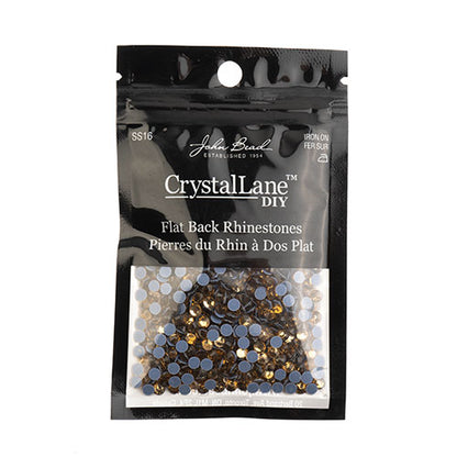 Crystal Lane Hotfix Rhinestones - ss16 (4mm) - Light Colorado Topaz (1440pcs)