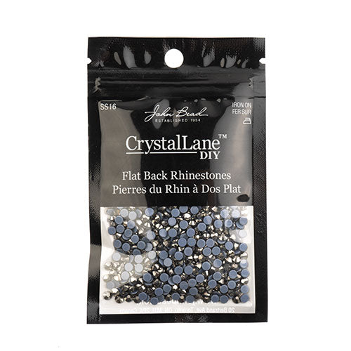 Crystal Lane Hotfix Rhinestones - ss16 (4mm) - Hematite (1440pcs)