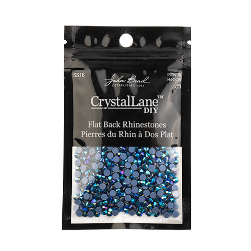 Crystal Lane Hotfix Rhinestones - ss16 (4mm) - Jet AB (1440pcs)