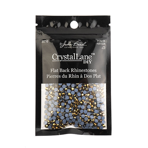 Crystal Lane Hotfix Rhinestones - ss16 (4mm) - Metallic Gold (1440pcs)