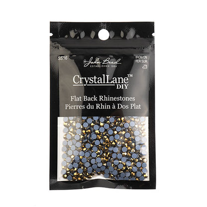 Crystal Lane Hotfix Rhinestones - ss16 (4mm) - Metallic Gold (1440pcs)