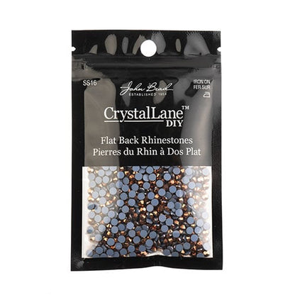 Crystal Lane Hotfix Rhinestones - ss16 (4mm) - Metallic Rose Gold (1440pcs)