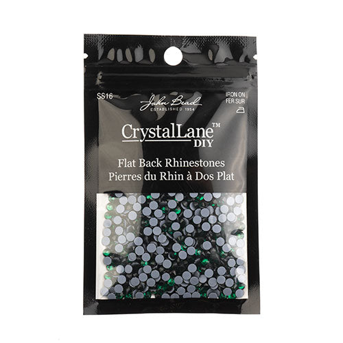 Crystal Lane Hotfix Rhinestones - ss16 (4mm) - Emerald (1440pcs)