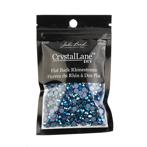 Crystal Lane Hotfix Rhinestones - ss20 (4.7mm) - Jet AB (1440pcs)