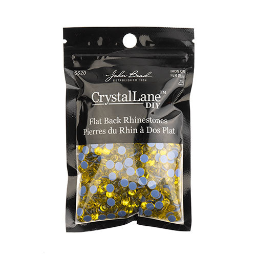Crystal Lane Hotfix Rhinestones - ss20 (4.7mm) - Citrine (1440pcs)