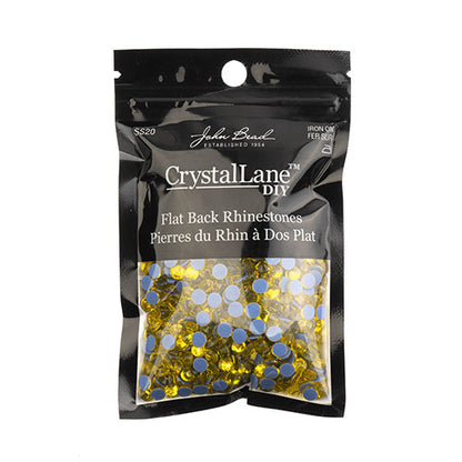 Crystal Lane Hotfix Rhinestones - ss20 (4.7mm) - Citrine (1440pcs)