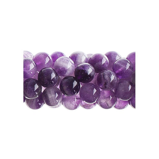 Dogtooth Amethyst   8mm Round 16in