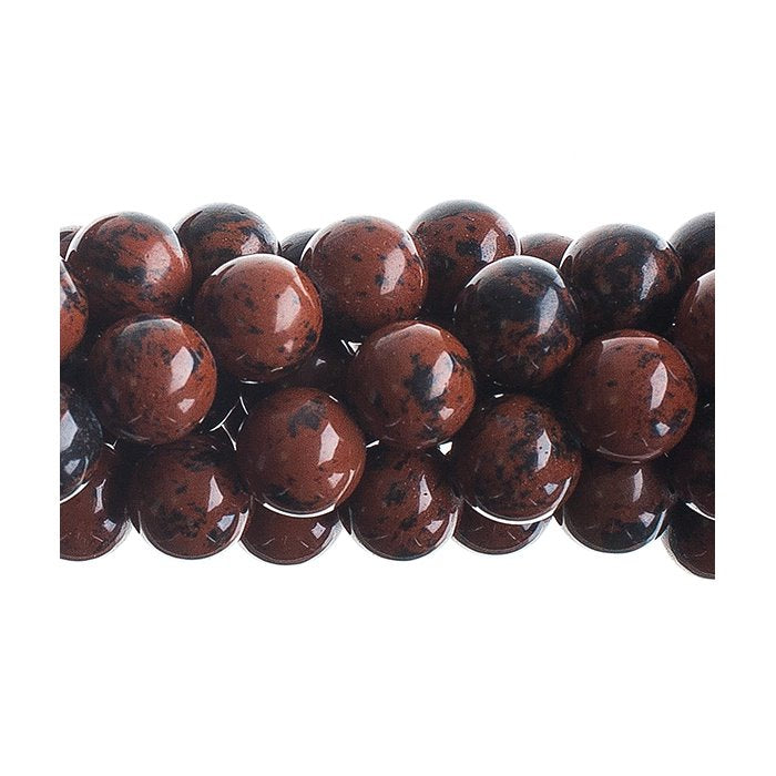 Mahogany Jasper   10mm Round 16in