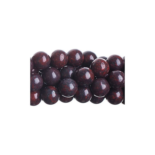 Red Brecciated Jasp  6mm Round 16in